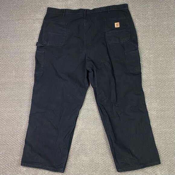 Carhartt Loose Fit Carpenter Pants Men's 50 x 30 Fits 49 x 29.5 Duck B11 BLK - Picture 4 of 14
